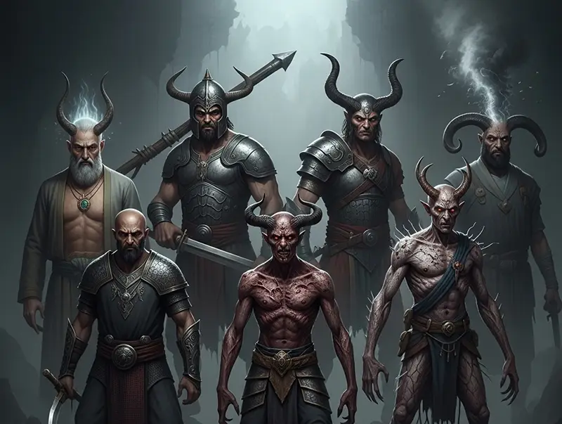 عکس دیوها طبقه‌بندی کلی بر اساس ماهیت