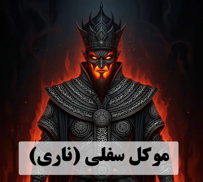 عکسی الهام گرفته از متون علوم غریبه از موکل سفلی