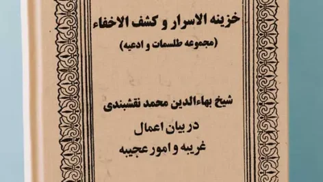 عکس جلد کتاب کتاب خزینه الاسرار و کشف الاخفاء مجموعه دعا و طلسم