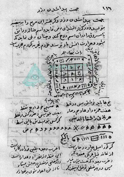 عکس صفحه ای از کتاب مفاتیح الاسرار