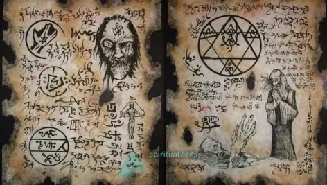 عکس نمونه طلسمات کتاب رستاخیز مردگان