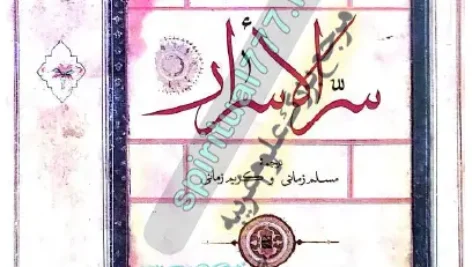 جلد اصلی کتاب سر الاسرار عبدالقادر گیلانی