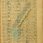 جدول علم رمل