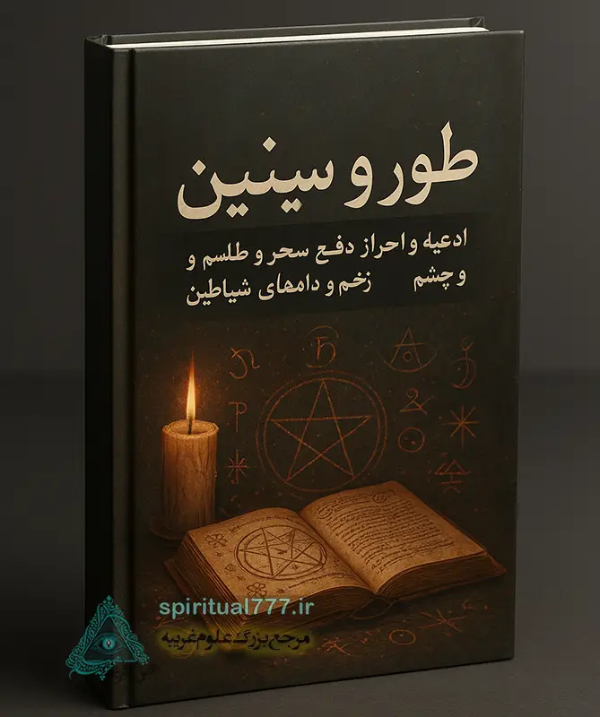 جلد طراحی شده کتاب طور و سینین