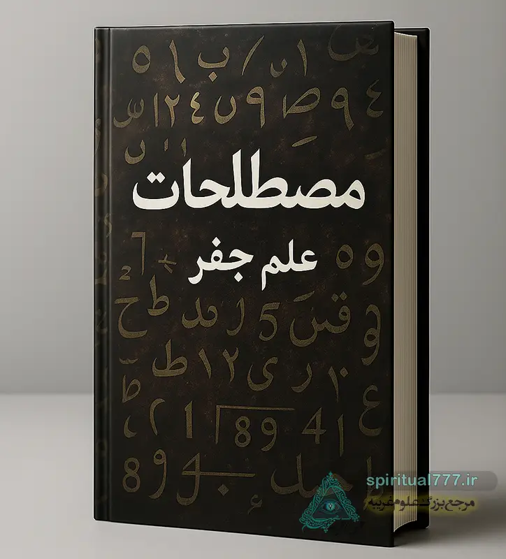 جلد طراحی شده کتاب مصطلحات علم جفر