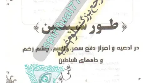 صفحه اول کتاب طور و سینین