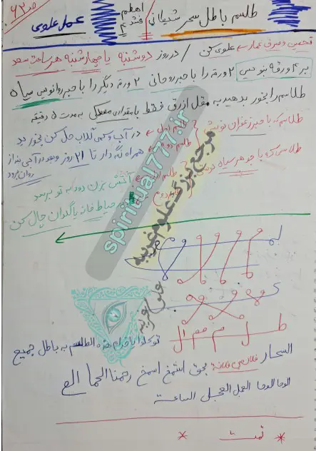 طلسم ابطال سحر شیطان