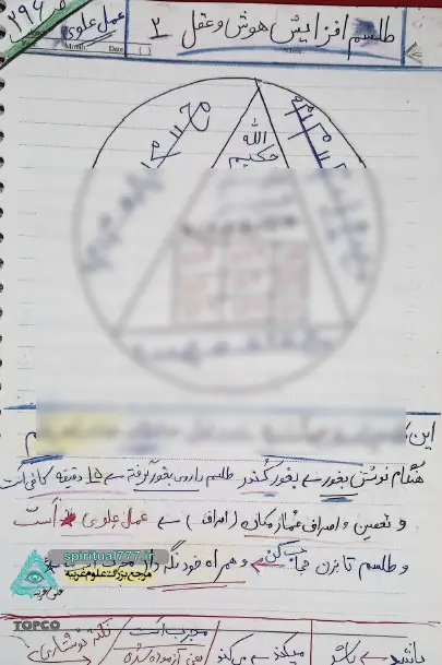 طلسم افزایش هوش و عقل ساحر مغربی