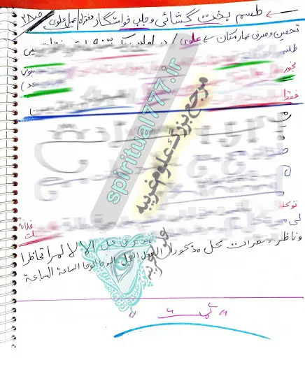 طلسم بخت گشایی شیخ صابر مغربی